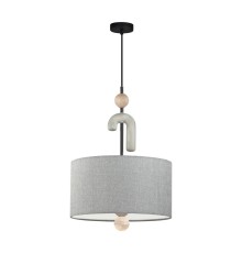 5410/3 MODERN ODL_EX24 73 черный матов./серый/металл/полирезин/ткань Подвес E14 3*40W BAGEL