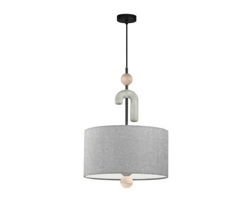 5410/3 MODERN ODL_EX24 73 черный матов./серый/металл/полирезин/ткань Подвес E14 3*40W BAGEL