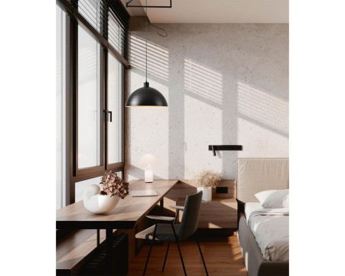 8321/1C MODERNI LN26 301 черный, металл Люстра подвесная E27 1*60W 220V ARMINA