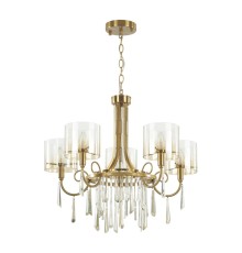 4886/5 HALL ODL_EX23 41 бронзовый/янтарн./металл/стекло Люстра E14 5*40W NICOLE