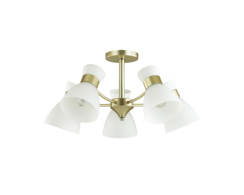 4535/5C COMFI LN21 057 матовое золото Люстра потолочная E27 5*60W 220V WILMA