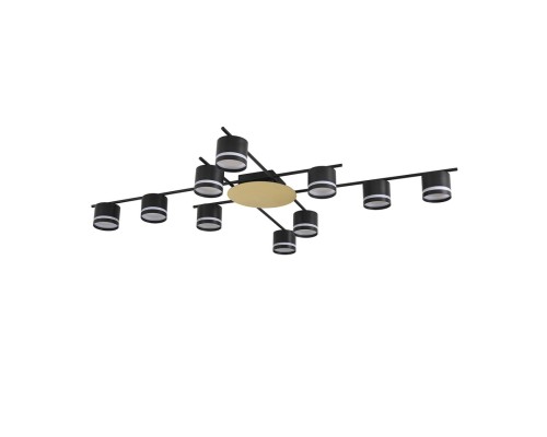 8304/10C COMFI золотой/черный, металл/акрил Светильник потолочный GX53 LED 10*7W 220V BENUA