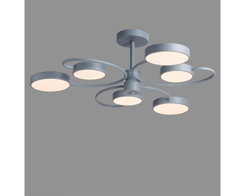 5656/90CL LEDIO LN23 065 серый Люстра потолочная LED 90W 3000-6000K 3606Лм 220V EVIN