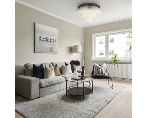 6576/11CR CLASSI LN24 черный/прозрачный/металл/стекло Люстра потолочная G9 11*20W 220V SPIRALS