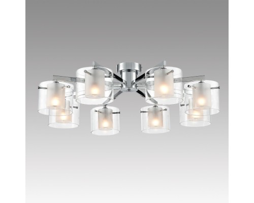 8261/8C MODERNI LN26 металл/стекло, хром/прозрачный Люстра потолочная E14 8*40W 220V VERDI