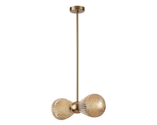 5402/2 MODERN ODL_EX23 000 золотой/янтарный/металл/стекло Подвес E14 2*40W ELICA