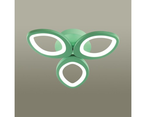 4576/60CL LEDIO LN21 019 зеленый Люстра потолочная диммир. с ДУ + LampSmart LED 60W 3000-6000К 2740Лм 220V LULU