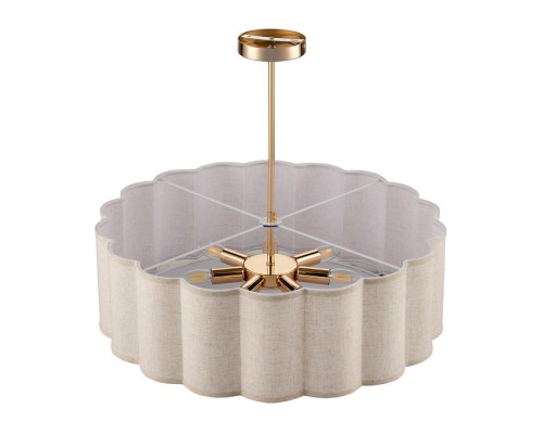 8287/7 PROVENCE LN26 185 золотой/бежевый, металл/текстиль Люстра потолочная Е14 7*40W 220V KORTNI