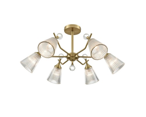 8046/6C CLASSI LN24 латунь/прозрачное стекло Люстра потолочная Е14 6*40W 220V AURICA