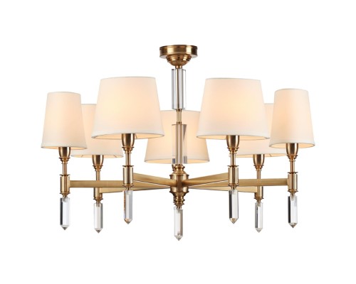 4894/7 MODERN ODL_EX22 55 бронзовый/белый/ткань Люстра E14 7*40W LONDON