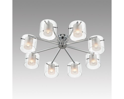 8261/8C MODERNI LN26 металл/стекло, хром/прозрачный Люстра потолочная E14 8*40W 220V VERDI