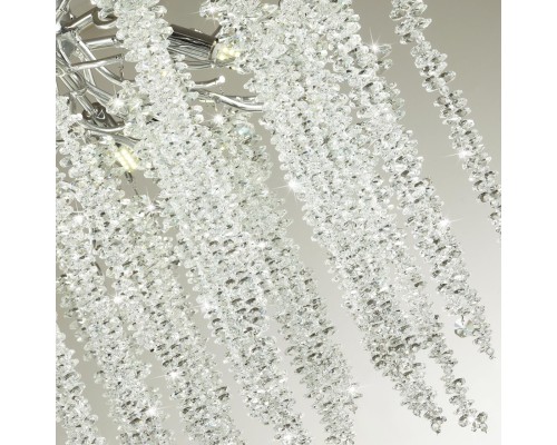 5004/8C HALL ODL23 000 серебристый/прозрачный металл/хрусталь Люстра потолочная G9 8*40W BANCHE