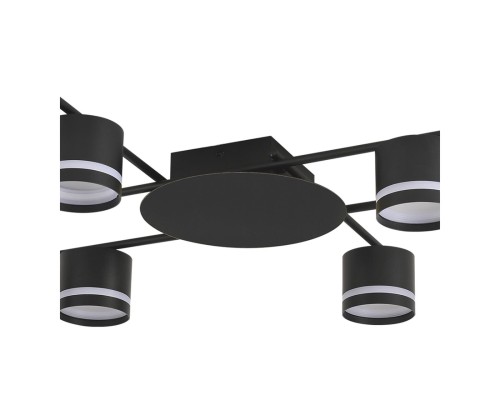 8362/6C COMFI LN 000 черный, металл/акрил Светильник потолочный GX53 LED 6*7W 220V BERTY