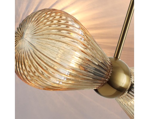 5402/2 MODERN ODL_EX23 000 золотой/янтарный/металл/стекло Подвес E14 2*40W ELICA