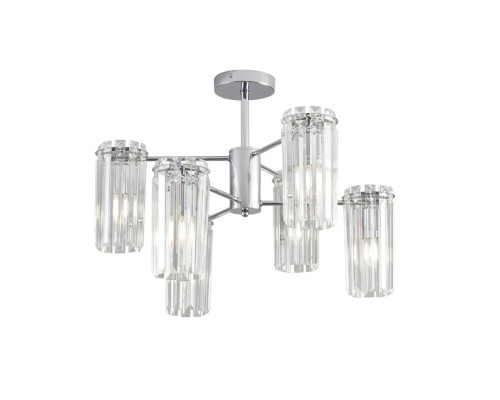 8348/6C CLASSI хром/прозрачный, металл/хрусталь Люстра подвесная E14 6*40W 220V FAVLA