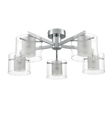8261/5C MODERNI LN26 металл/стекло, хром/прозрачный Люстра потолочная E14 5*40W 220V VERDI