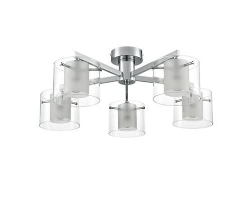 8261/5C MODERNI LN26 металл/стекло, хром/прозрачный Люстра потолочная E14 5*40W 220V VERDI