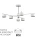 8241/6C COMFI LN25 белый/хром, металл Люстра потолочная LED GX53 6*7W 220V KARINA