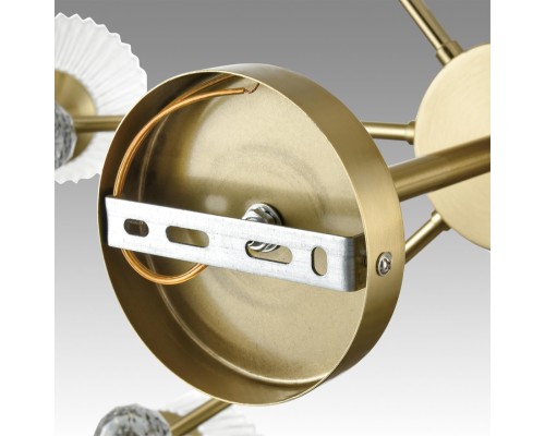 8046/6C CLASSI LN24 латунь/прозрачное стекло Люстра потолочная Е14 6*40W 220V AURICA