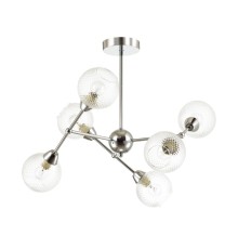 4438/6C MODERNI LN20 000 хром, стекло Люстра на штанге E14 6*40W 220V EVERLY