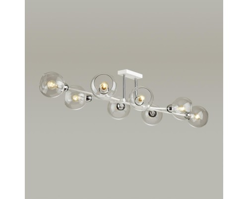 4517/8C MODERNI LN26 222 белый, хром Люстра потолочная E14 8*40W 220V ALANA