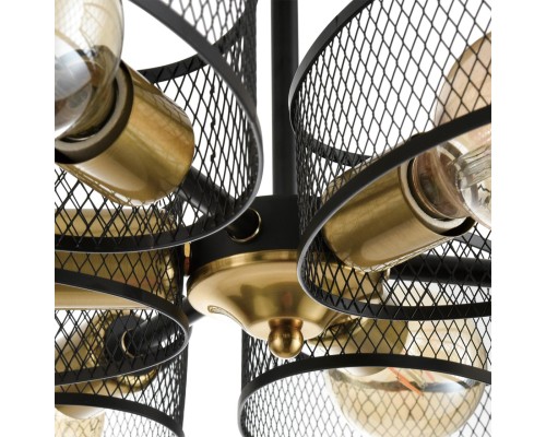 8153/6C COUNTY LN25 черный/медный, металл Потолочный светильник Е27 6*60W 220V VIVANA