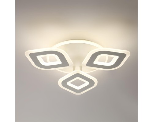 8255/62CL LEDIO LN 000 белый, металл/акрил Светильник потолочный с ПДУ LED 62W+подсветка 220V VIKKI