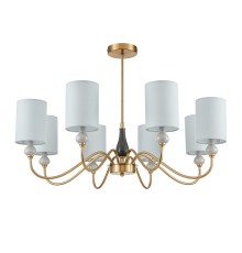 6590/8 CLASSI LN24 латунь/мятный зеленый, металл, керамика/текстиль Люстра подвесная E14 8*40W 220V ANRI