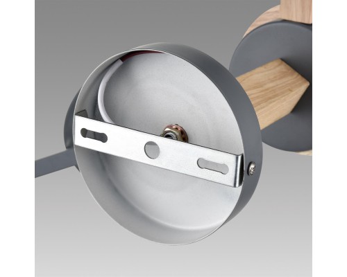 8096/6 Люстра потолочная серый металл, дерево/металл Е27 6*60W 220V COLANGE