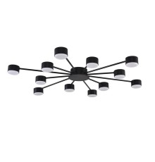 8344/12C COMFI черный, металл Люстра GX53 LED 12*7W 220V TORINA