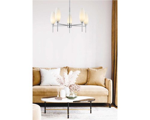 6519/5C MODERNI LN23 107 хром Люстра потолочная G9 5*40W 220V SHIVON