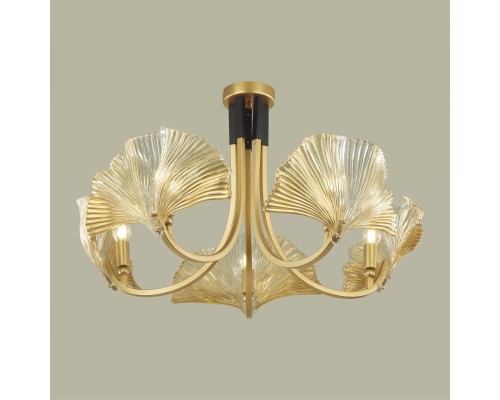 4870/5 HALL ODL_EX22 13 золотой/чёрный/стекло Люстра E14 5*40W VENTAGLIO