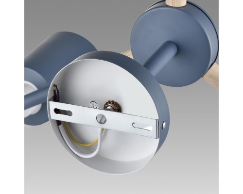 8098/3C MODERNI LN25 синий/синий металл, дерево/металл Люстра потолочная Е27 3*60W 220V ROSALINA