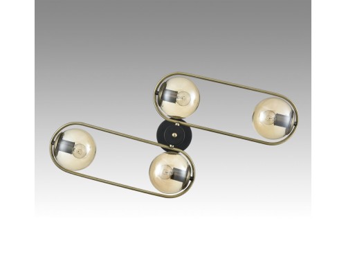 8062/4C COMFI LN24 черный/тонированный металл/стекло Люстра потолочная E27 4*60W 220V ERENA