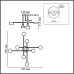 8404/8C COMFI LN 000 черный/золото, металл/пластик Светильник потолочный GX53 LED 8*7W 220V DIZZY