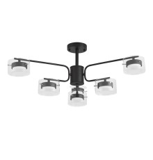 8349/6C COMFI черный/прозрачный, металл/стекло Светильник потолочный LED GX53 6*7W 220V NATALINA