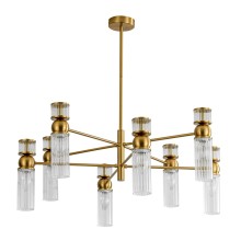 8276/8 MODERNI латунь/прозрачный, металл/стекло Люстра Е14 8*40W 220V DENVER