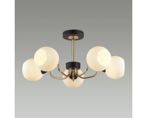 5642/5C COMFI LN23  черный, золотой Люстра потолочная E27 5*60W 220V BLISS