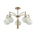 8272/5C NEOCLASSI LN26 040 латунь/бежевый/белый, металл/керамика/стекло Люстра потолочная Е14 5*40W 220V GLORIYA