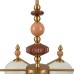 8425/8C MODERNI LN27 170 бронза/белый/бежевый/коричневый,  металл/керамика/стекло Люстра потолочная E27 8*60W 220V PICCOLO