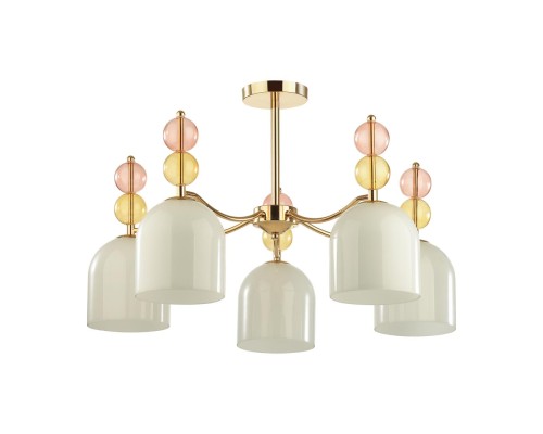 4589/5C MODERNI LN22 127 золотой Люстра потолочная E27 5*40W 220V GILLIAN