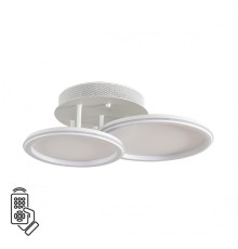 8380/45CL LEDIO LN белый, металл/акрил Умная люстра потолочная с ПДУ и голосовым управлением LED 45W 3000-6500К 220V ALIS SMART