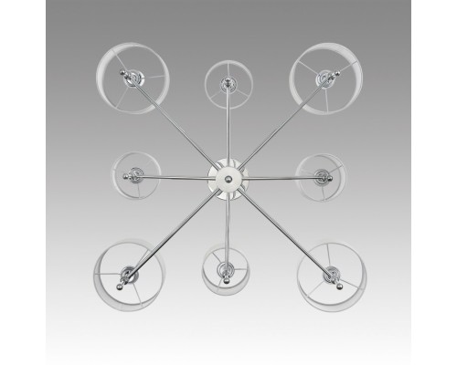 6589/8C CLASSI LN24 хром/белый, металл/текстиль Люстра потолочная E14 8*40W 220V LATTI