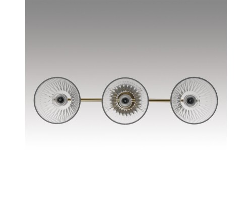 8188/3C COMFI LN25 латунь/прозрачный, металл/стекло Потолочный светильник E14 3*40W 220V VIVIAN