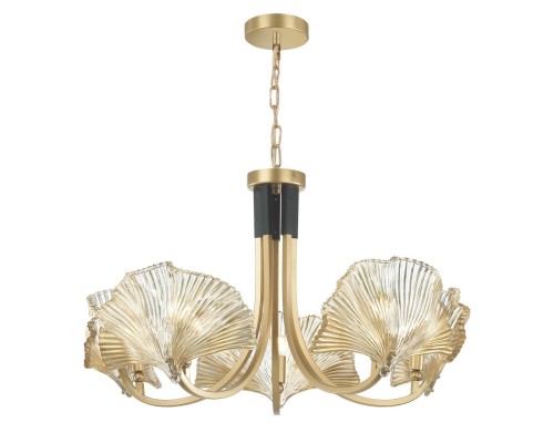 4870/5 HALL ODL_EX22 13 золотой/чёрный/стекло Люстра E14 5*40W VENTAGLIO