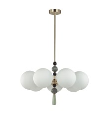 5405/7 MODERN ODL_EX24 83 золотой/серый/зеленый/белый матов./металл/керамика/стекло Люстра E14 7*40W PALLE