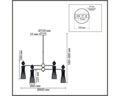 8268/8 NEOCLASSI хром/белый/прозрачный, металл/керамика/стекло Люстра Е14 8*40W 220V EMILY