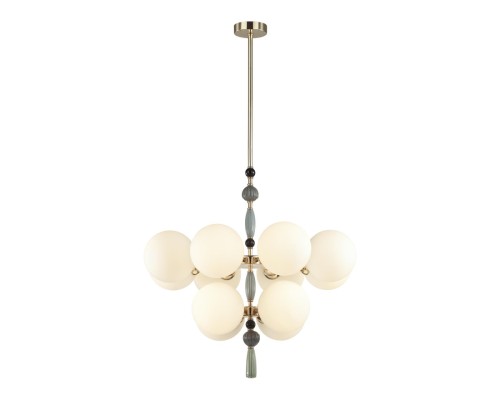 5405/12 MODERN ODL_EX24 83 золотой/серый/голубой/зеленый/белый матов./металл/керамика/стекло Люстра E14 12*40W PALLE