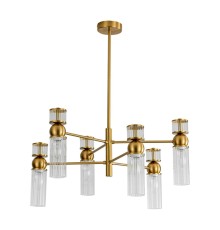 8276/6 MODERNI латунь/прозрачный, металл/стекло Люстра Е14 6*40W 220V DENVER