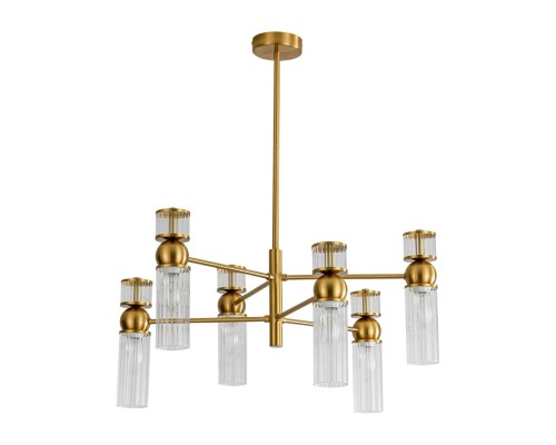 8276/6 MODERNI латунь/прозрачный, металл/стекло Люстра Е14 6*40W 220V DENVER